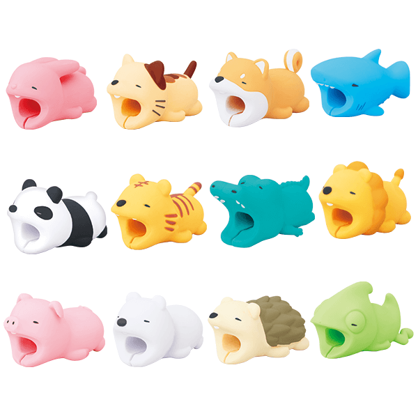 Aideful Cable Protector Animal Bites 12 Pcs Compatible iphone