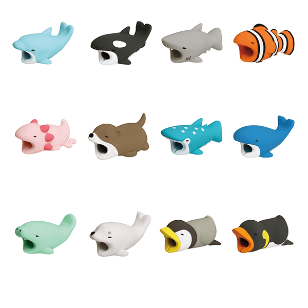Cute Animal Bite Cable Protector For Iphone Ipad Charger, 10 Pack Usb Cable  Protector, Charging Cord Protector, Cable Chomper, Fruit Usb Charger Save